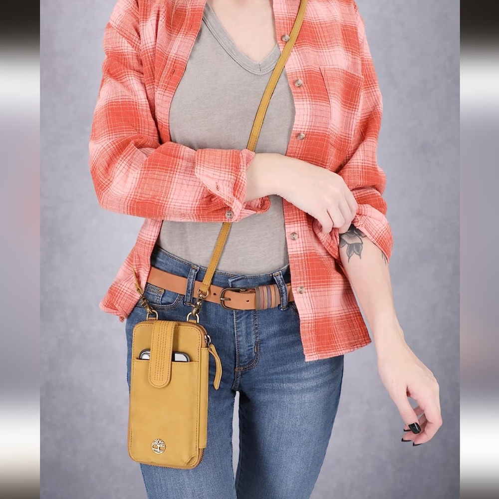 Timberland RFID Leather Wallet/Crossbody Purse